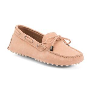 NEW ANTICA CUOIERIA Made In Italy Leather Car Shoes in blush for women 825 6j3